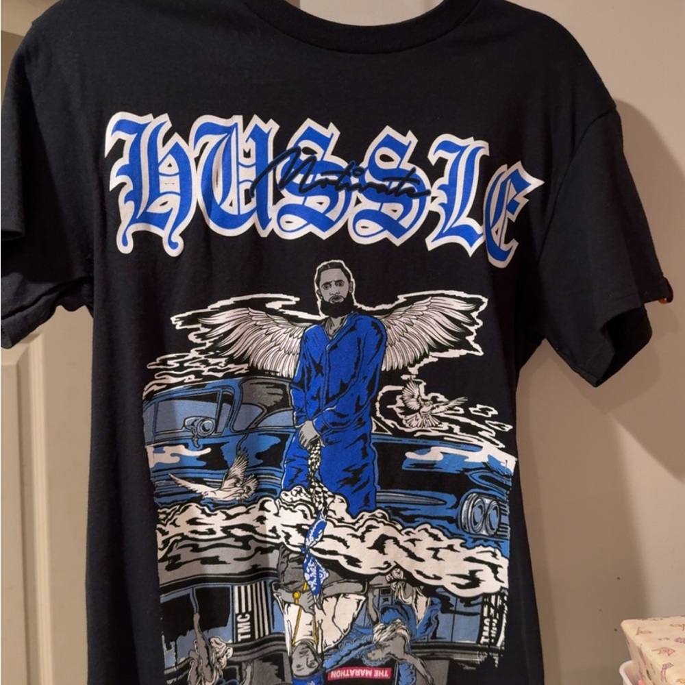 Graphic Nipsey Hussle Black T-Shirt